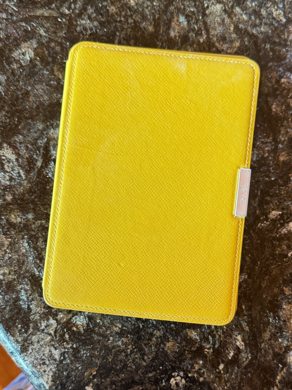 Amazon Kindle Yellow Tablet Folio Case with Metal Clasp